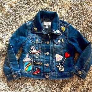 Girls size 3T The Children's Place Patch Denim/jean jacket